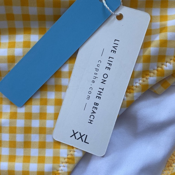 Cupshe Plaid Swimsuit Bikini Size XXL - Picture 7 of 9